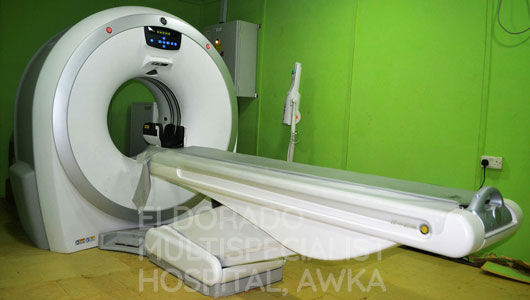 32-slice CT scan machine at Eldorado Diagnostic Centre