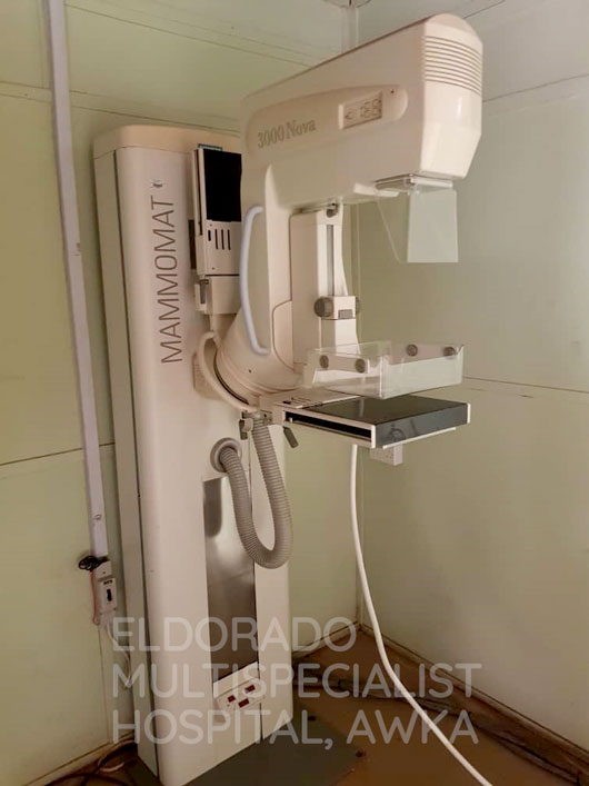 Digital mammography machine at Eldorado Diagnostic Centre, Awka